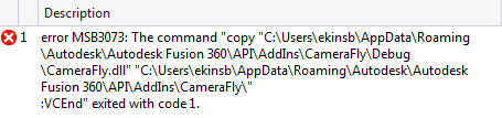 Copy Error