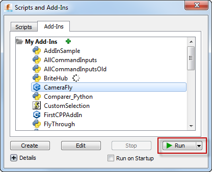 Run Add-In