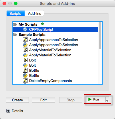 Run Add-In