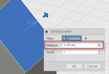 DistanceValueCommandInput
