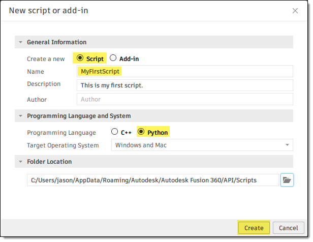 Scripts command