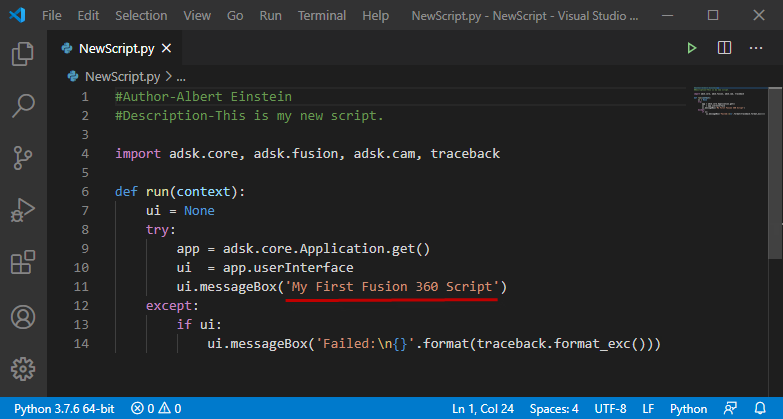 Scripts command