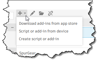 Scripts Dialog Toolbar