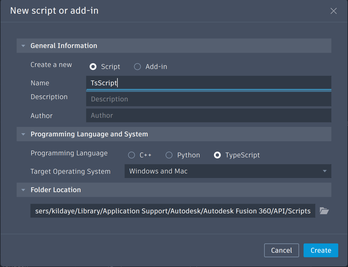 Scripts command