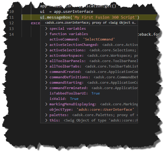 Scripts command