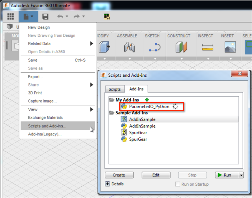 How to install sample Add-Ins and Scripts